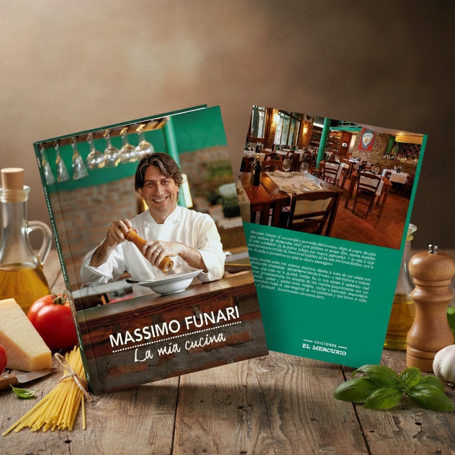 Massimo Funari, lanzó libro «La mia cucina» en radio Duna 89.7